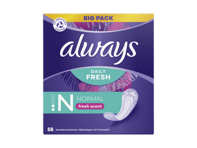 Higieniniai įklotai ALWAYS Normal, Fresh Scent, 58 vnt.