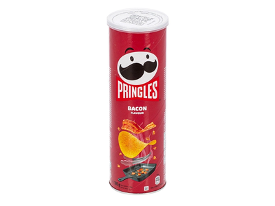 Traškučiai PRINGLES, šoninės skonio, 165 g