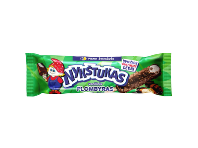 Glaistytas vanilinis plombyras NYKŠTUKAS su migdolais, 63 g