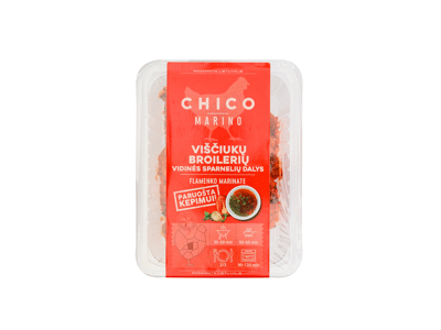 Viščiukų broilerių sparnų vidurinės dalys FLAMENKO marinate, 500 g