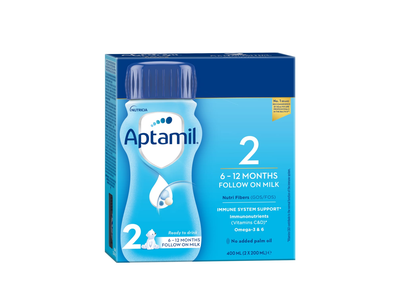 Pieno mišinys APTAMIL 2, 6 mėn, 2 x 200 ml