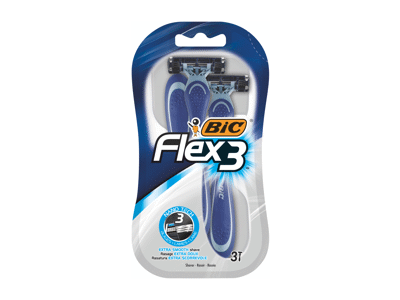 Vyriški vienkartiniai skustuvai BIC FLEX3 COMFORT, 3 vnt.