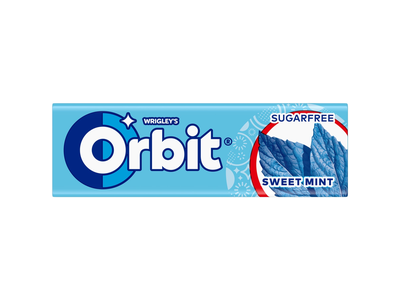 Mėtų, sk.becukr.kramtomoji guma, ORBIT, 14g