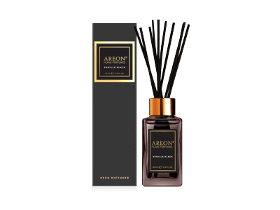 Namų kvapas su lazdelėmis AREON BLACK VANILLA, 85 ml