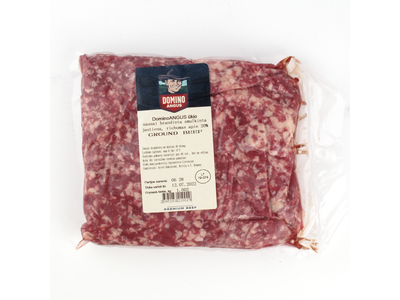 Sausai brandinta 30d+, Smulkinta jautiena, DOMINO ANGUS, 20% rieb, ~1kg