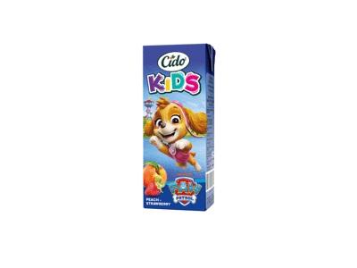 Persikų, braškių sulčių gėrimas CIDO KIDS, 200 ml