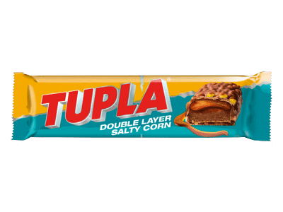 Šokoladinis batonėlis TUPLA SALTY CORN, 48 g