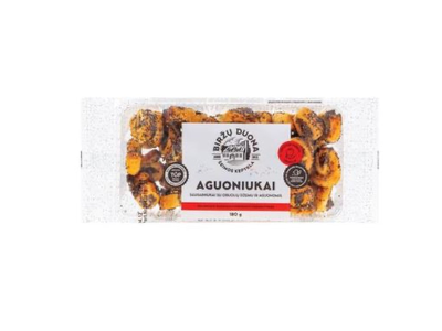 Sausainiukai AGUONIUKAI su obuolių džemu ir aguonomis, 180 g