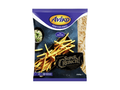 Šaldytos bulvių lazdelės AVIKO SUPER CRUNCH, 600 g