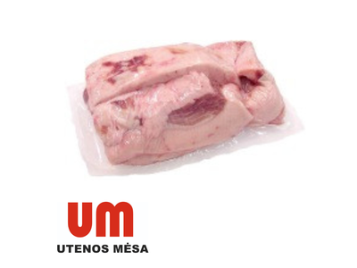 Kiaulienos lašiniai, be odos, vakuume, ~1 kg, UME