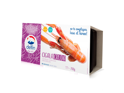 Šaldyti Norveginiai omarai, su galva, su kiautu 17/20, 700 g
