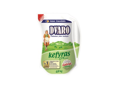 Kefyras DVARO, 2,5%, ąsotėlis, 0,9 l