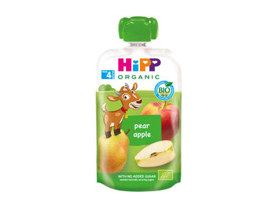 Ekologiška obuolių ir kriaušių tyrelė HIPP (nuo 4 mėn.), 100 g