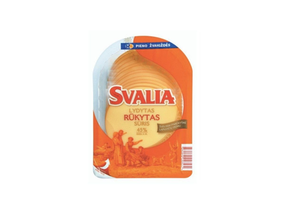 Rūkytas lydytas sūris SVALIA 45% rieb., raikytas, 150 g
