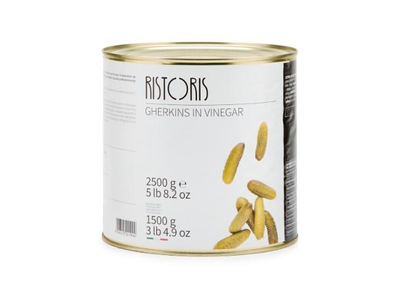 Kornišonai RISTORIS, acte, 2,5 kg/1,5kg