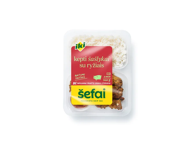 Kepti ŠAŠLYKAI su ryžiais IKI ŠEFAI, 320 g