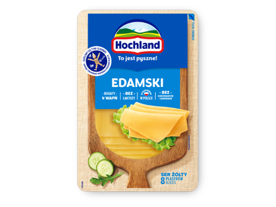 Fermentinis sūris HOCHLAND Edam, brandintas, riekelėmis, 135 g