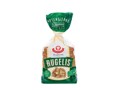 Visų grūdo dalių ruginė duona RUGELIS be pridėtinio cukraus, 350 g