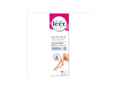 Depiliavimo kremas „VEET MINIMA“, skirtas jautriai odai, 100 ml.