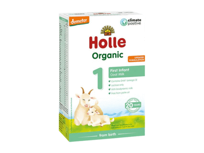 Ožkų pieno mišinys HOLLE kūdikiams nuo gimimo, 400 g