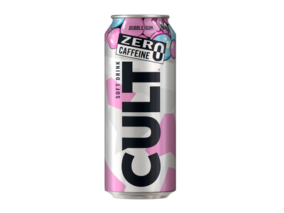 Gazuotas gėrimas CULT BUBBLE GUM ZERO CAFFEINE, 500 ml