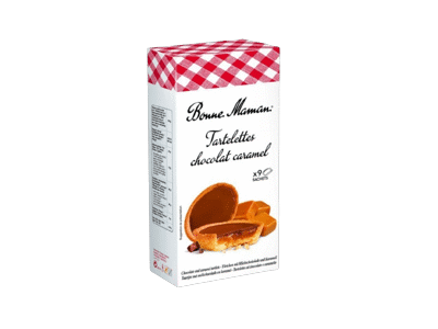 Tartaletės BONNE MAMAN su šokolado ir karamelės įdaru, 135 g