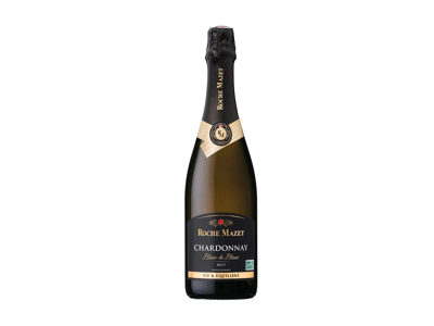 Putojantis baltasis sausas vynas ROCHE MAZET CHARDONNAY, 750 ml