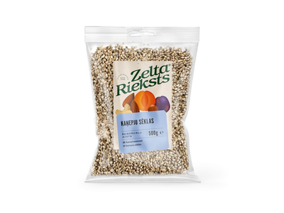 Kanapių sėklos ZELTA RIEKSTS, 500 g