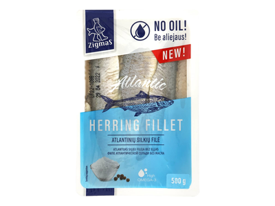 Silkių filė be aliejaus ZIGMAS, 500 g
