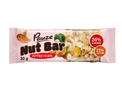 Riešutų batonėlis PAUZE su migdolais, 30 g