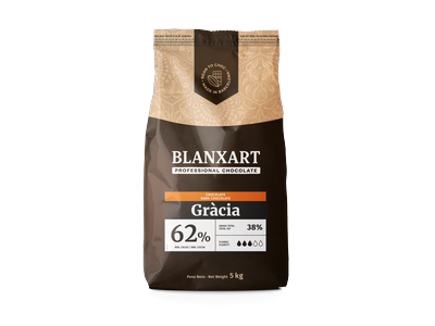 Juodas šokoladas BLANXART, Gracia 62 %, 5 kg
