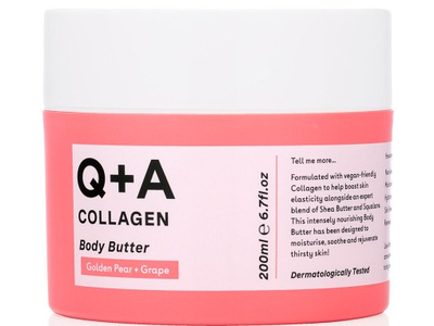 Kūno sviestas Q+A Collagen, 200 ml