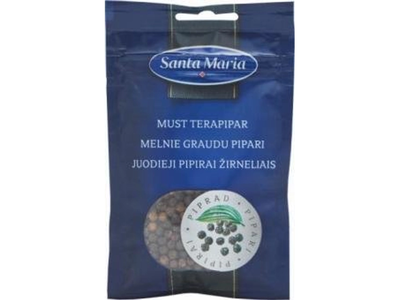 Juodieji pipirai žirneliais SANTA MARIA, 22 g
