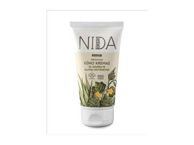 Drėkinamasis kūno kremas NIDA su alavijų ir agurkų ekstr., 150 ml