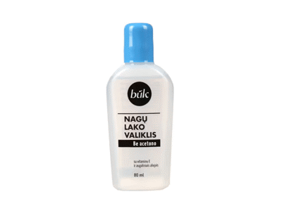 Nagų lako valiklis be acetono BŪK, 80ml