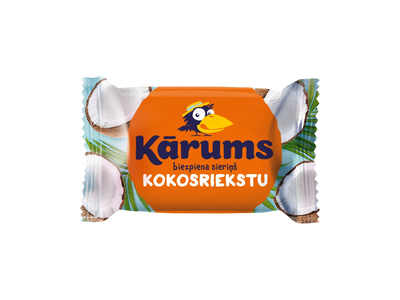 Varškės sūrelis KARUMS su kokosų drožlėmis, 45 g