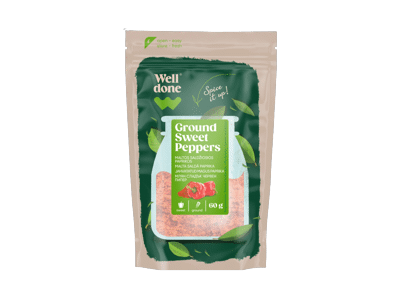 Maltos saldžiosios paprikos WELL DONE, 60 g