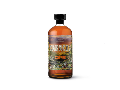Romo ir kavos spiritinis gėrimas, CARACAS CLUB,coffee, 40%, 0,7l