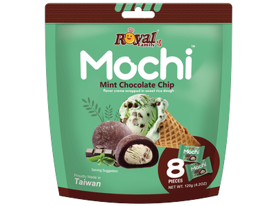 Močiai ROYAL FAMILY, mėtų ir šokolado skonio, 120 g