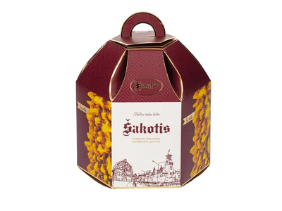Šventinis šakotis, dėžutėje