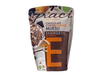 Funkciniai dribsniai GRACI ENERGETIC su Mg ir vitaminu B1, 400 g