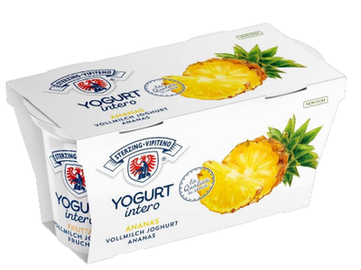 Jogurtas VIPITENO, ananasų skonio, 3,5% rieb., 2x125 g