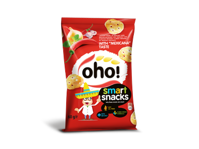 Traškučiai OHO, mexicana skonio, 60 g