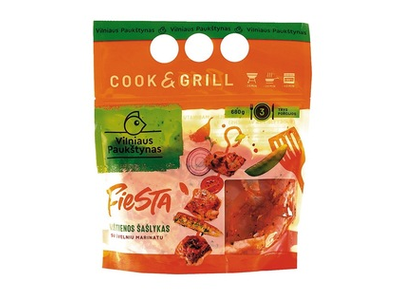 Vištienos šašlykas su švelniu marinatu FIESTA, 680 g