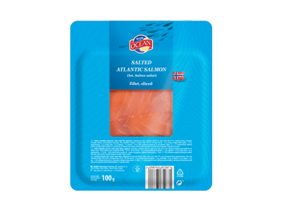 Sūdyta pjaustyta lašiša WIDE OCEAN, 100 g