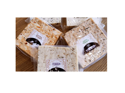 Saldaus pieno sūris OSTVALDS FABRICA, su česnaku, 22% rieb. ~350g