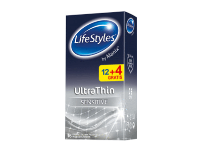Prezervatyvai  LIFESTYLES ULTRA THIN,16 vnt. 
