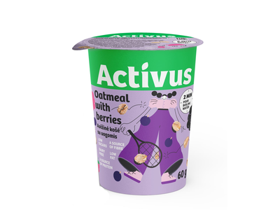 Avižinių dribsnių košė ACTIVUS (su uogomis), 60 g