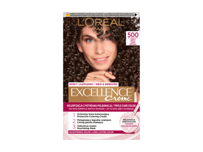 Plaukų dažai L'OREAL EXCELLENCE CREME, Nr. 500, 1 vnt.