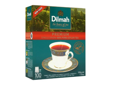 Juodoji arbata DILMAH Premium, maišeliuose, su siūlu, 100 vnt.